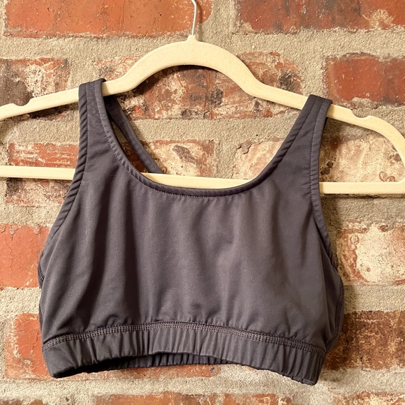 Varsity: Black Sports Bra